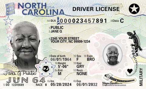 NC DMV driver's license